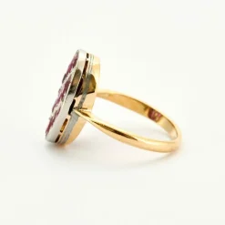 Bague Art Déco Arlequin Diamants