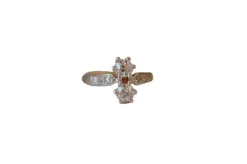 Bague Art Déco bicolore