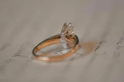 Bague Art Déco bicolore