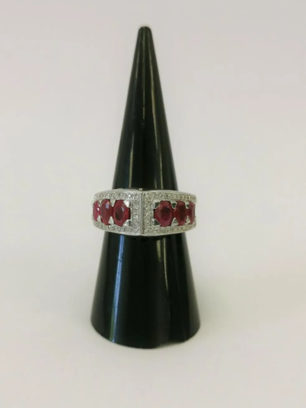 Bague Art Déco Diamant & Rubis