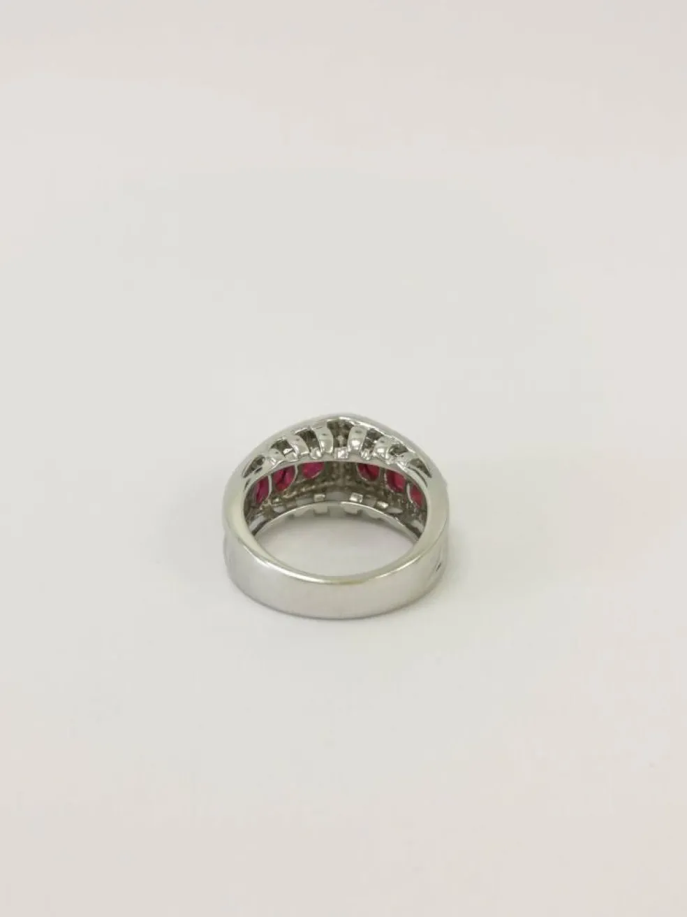 Bague Art Déco Diamant & Rubis
