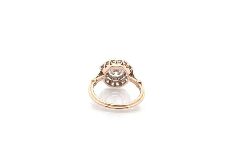 Bague art déco diamant 0,95ct I/VS2