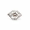 Bague art déco diamant de 1,08cts H/VS1