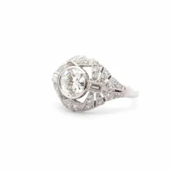 Bague art déco diamant de 1,08cts H/VS1
