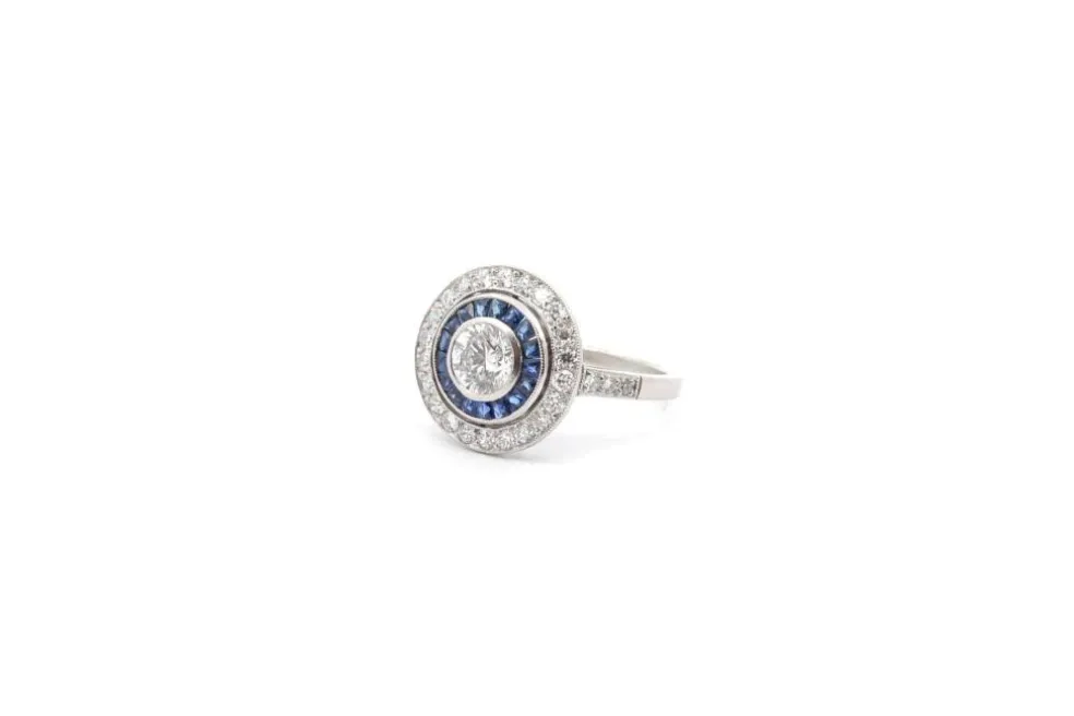Bague art déco diamant de 0,71ct G/SI1