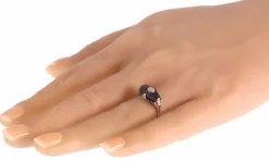 Bague Art Déco diamant et onyx