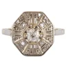 Bague Art Déco diamants