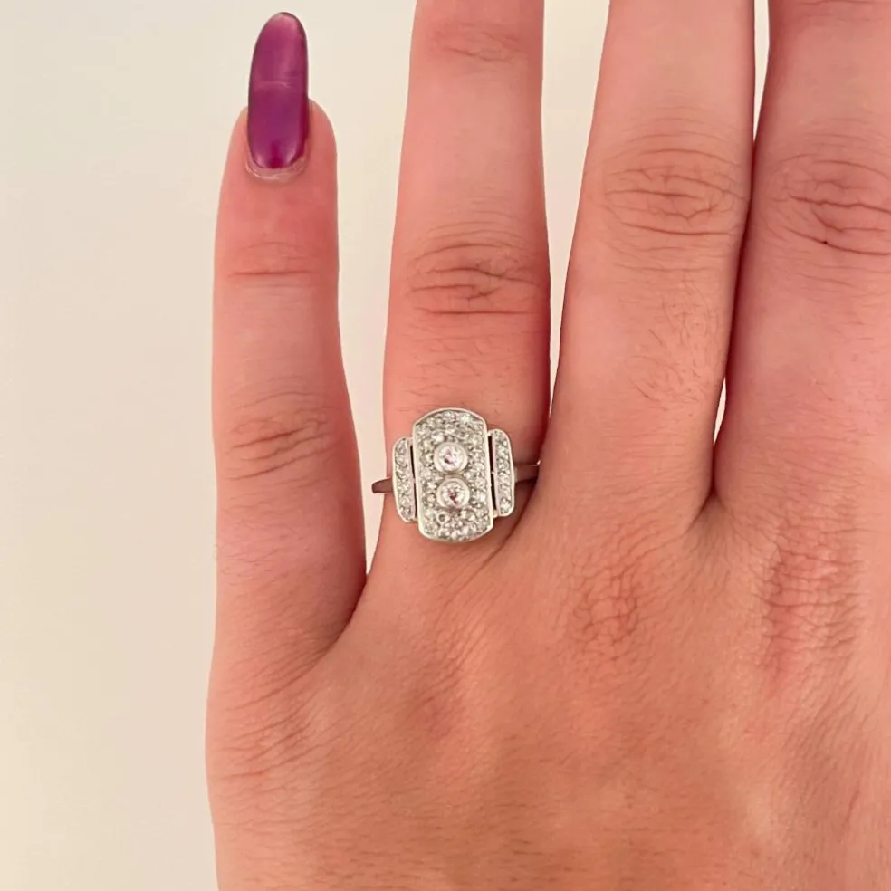 Bague Art Déco Diamants