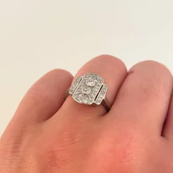 Bague Art Déco Diamants