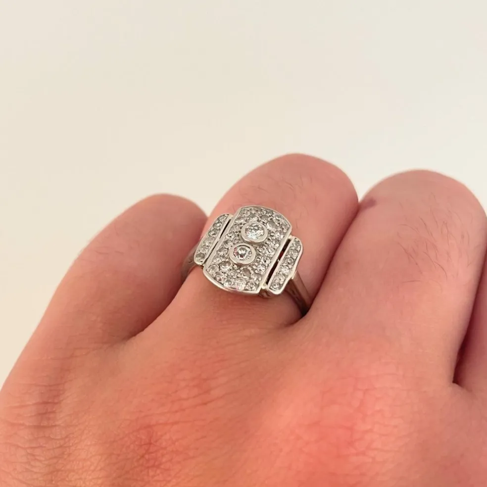 Bague Art Déco Diamants