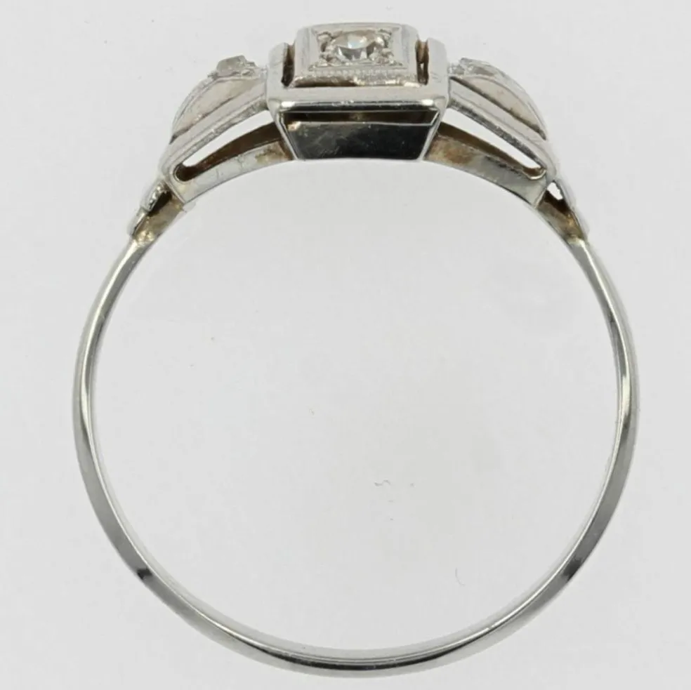 Bague art déco diamants