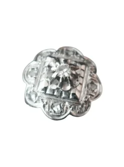 Bague Art Déco Diamants, Or Et Platine