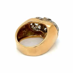 Bague Art Déco Diamants Or Argent