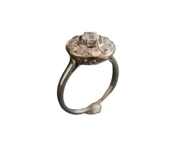 Bague Art Déco Diamants, Platine.