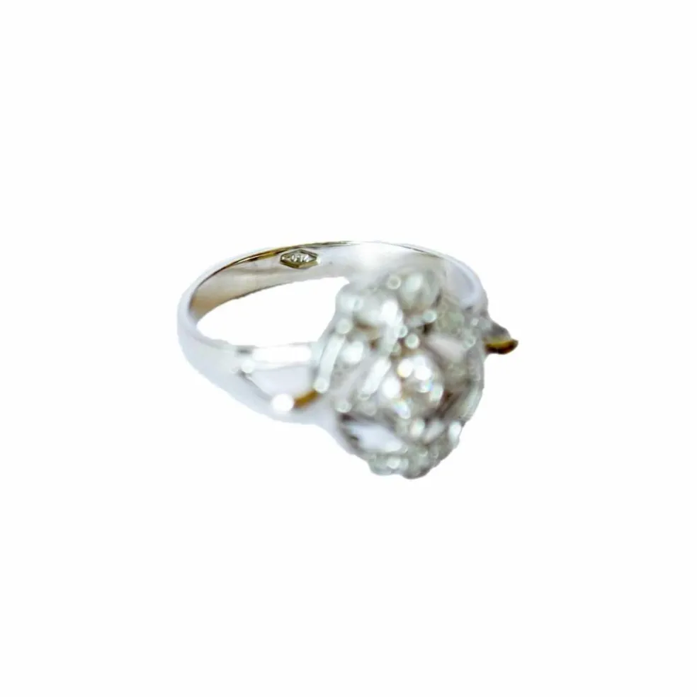 Bague art déco en or avec diamants