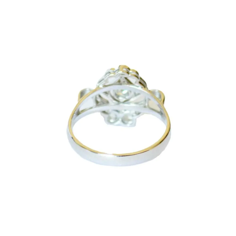 Bague art déco en or avec diamants