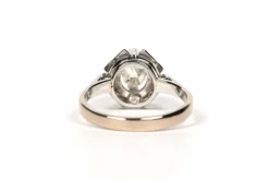 Bague Art Déco or blanc diamant