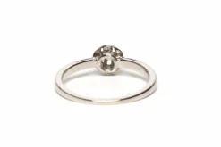 Bague Art Déco or blanc, diamant
