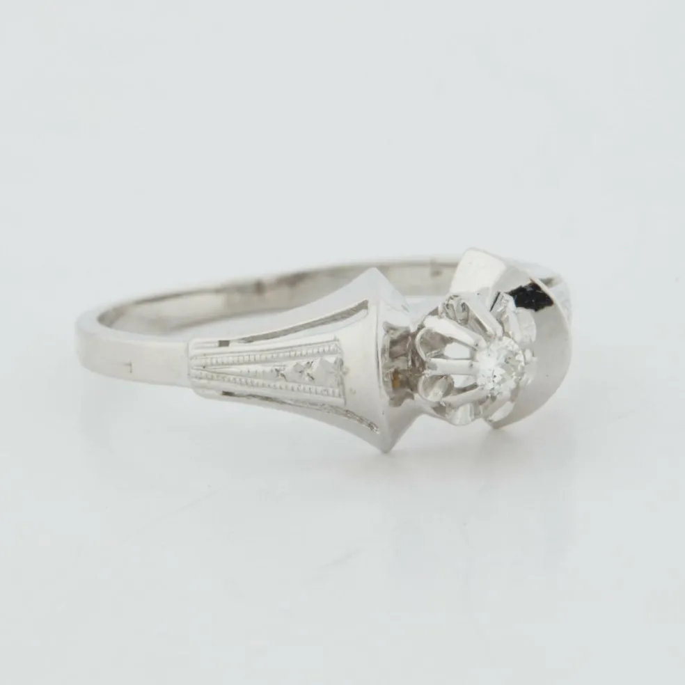 Bague Art Déco Or blanc Diamant
