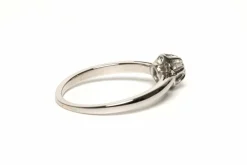 Bague Art Déco or blanc, diamant