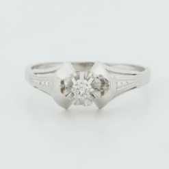 Bague Art Déco Or blanc Diamant