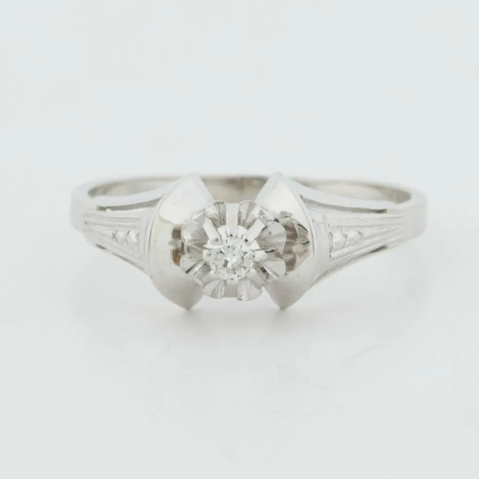 Bague Art Déco Or blanc Diamant