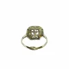 Bague Art Déco Or Blanc et Diamant