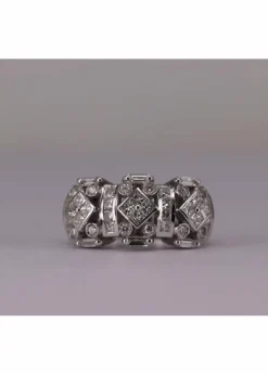 Bague Art Déco Or blanc et Diamants