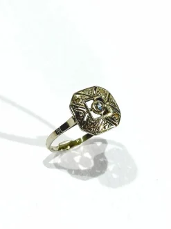 Bague Art Déco Or Blanc et Diamant