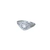 Bague art déco or blanc, platine et diamants