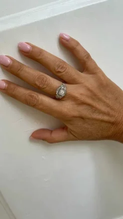 Bague Art déco Or Diamant