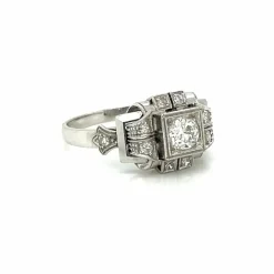 Bague Art déco Or Diamant