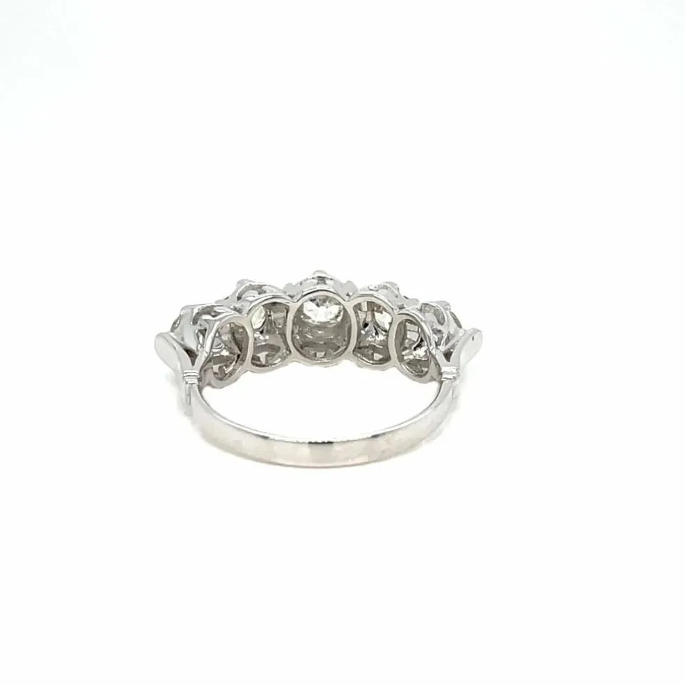 Bague Art Déco Or Diamant "Five-Stone"
