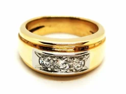 Bague Art déco Or jaune Diamant