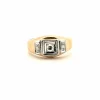 Bague Art Déco Or Jaune Diamants