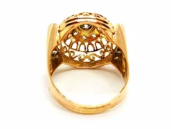 Bague Art déco Or jaune Diamant