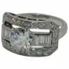 Bague Art Déco Platine Diamants