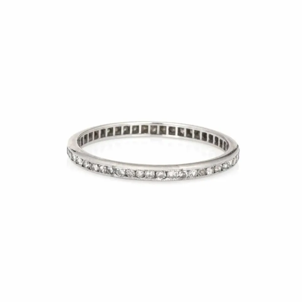 Bague Art Déco platine diamants