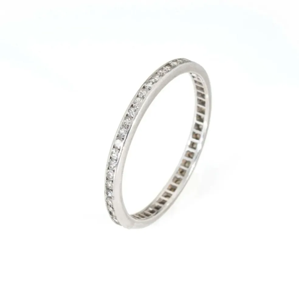 Bague Art Déco platine diamants