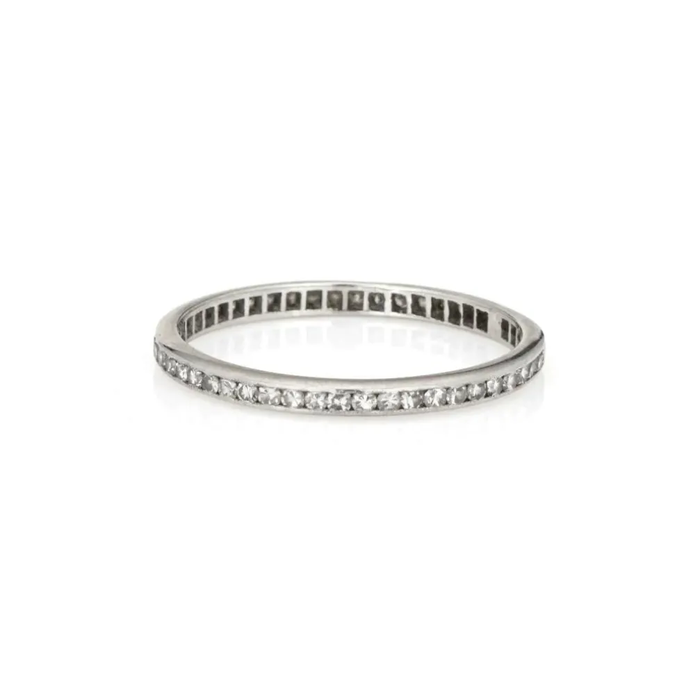 Bague Art Déco platine diamants