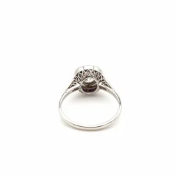 Bague Art Déco Platine Diamant Rubis