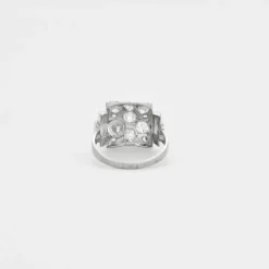 Bague Art Déco Platine Diamants