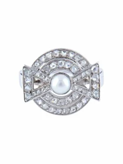 Bague Art Déco Platine vers 1925
