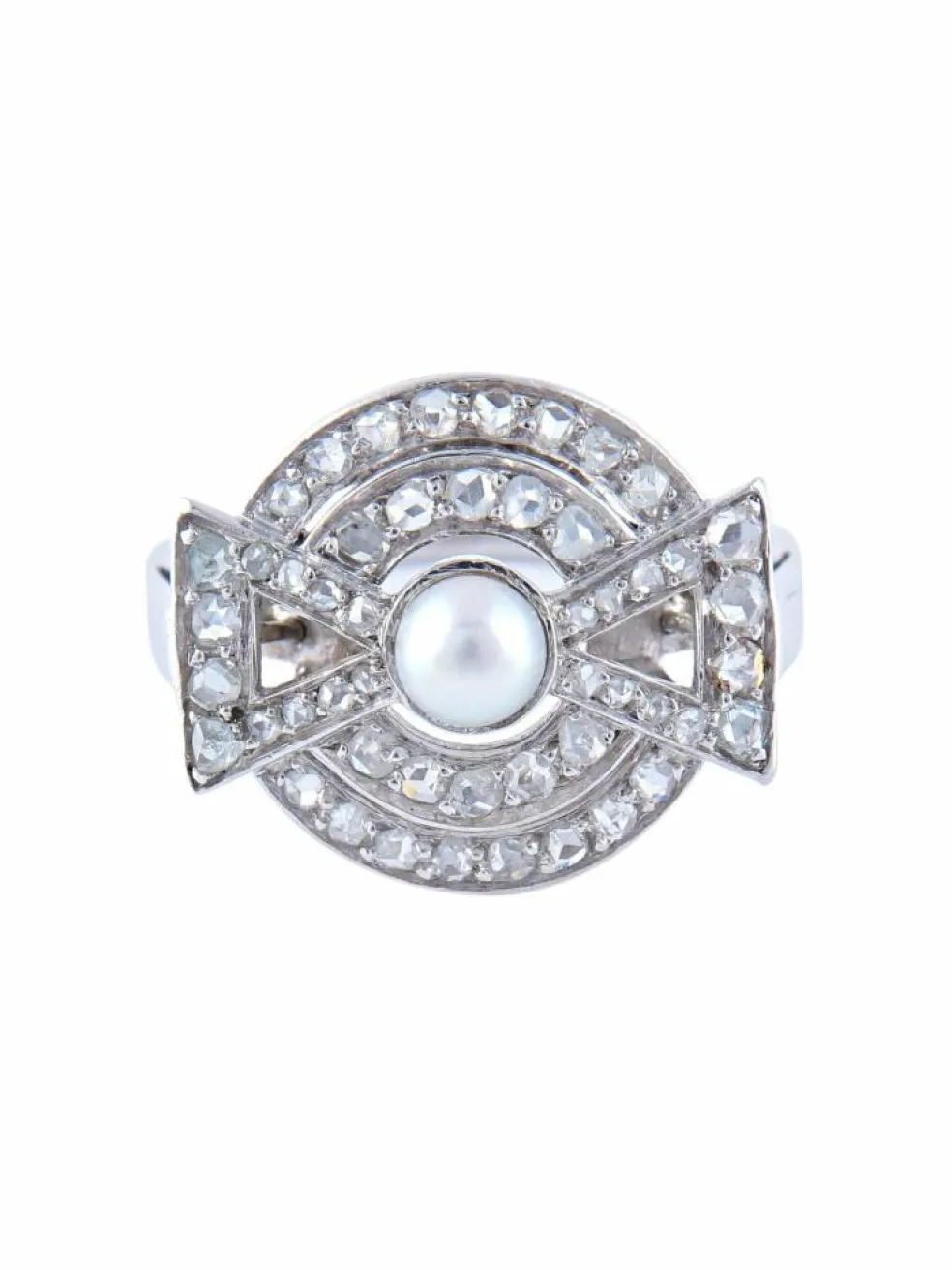 Bague Art Déco Platine vers 1925