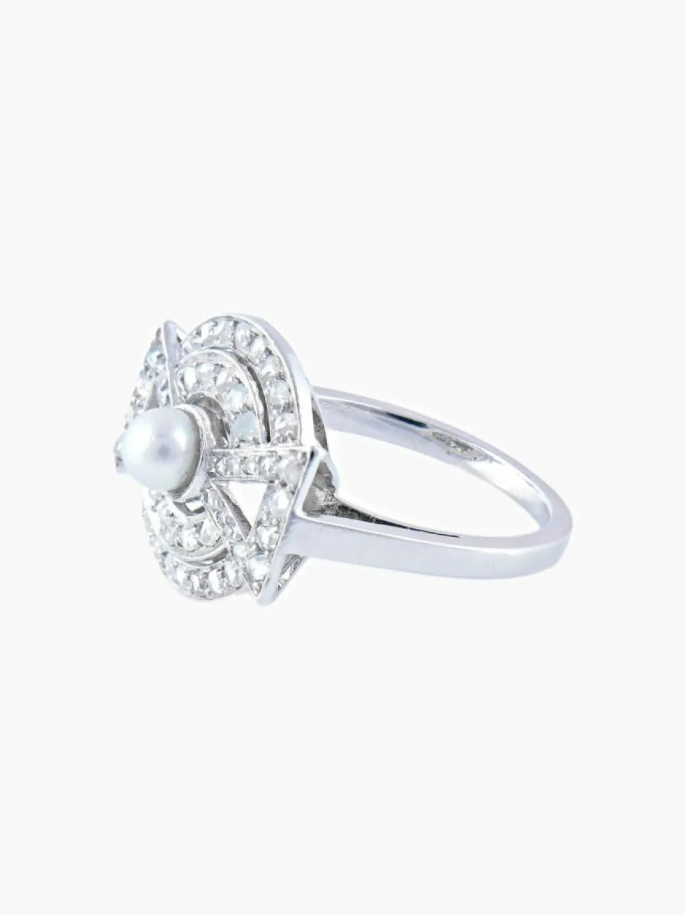 Bague Art Déco Platine vers 1925