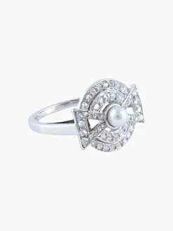 Bague Art Déco Platine vers 1925