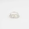 Bague Art Déco rectangulaire Diamants
