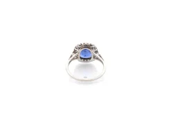 Bague art déco saphir de 2,50cts et diamants