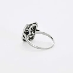 Bague Art Déco saphir diamants