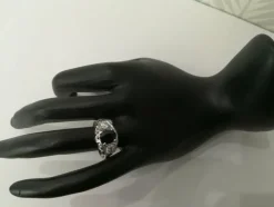 Bague Art Déco Saphir Diamants